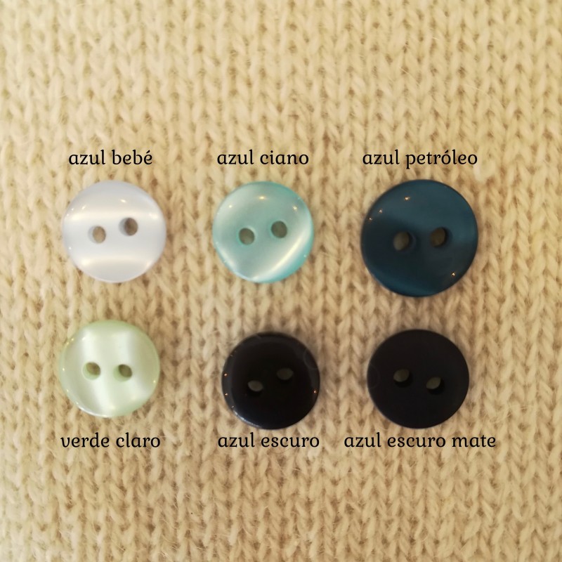 Buttons - blue and green