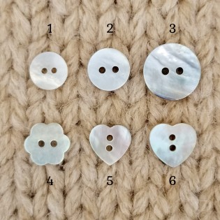 Mother-of-pearl buttons